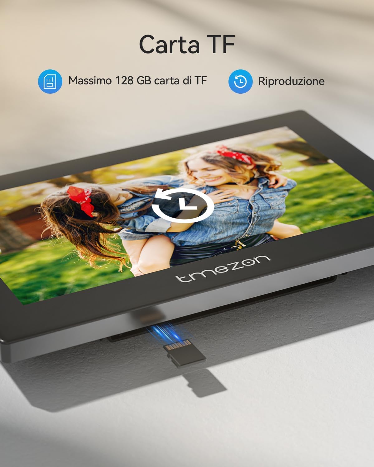 TMEZON Videocitofono Wifi Smart 2 Fili Video Citofoni M790,1080P monitor e Campanello Esterno con Telecamera,APP/Carta RFID Unloc,Rilevamento del Movimento Umano