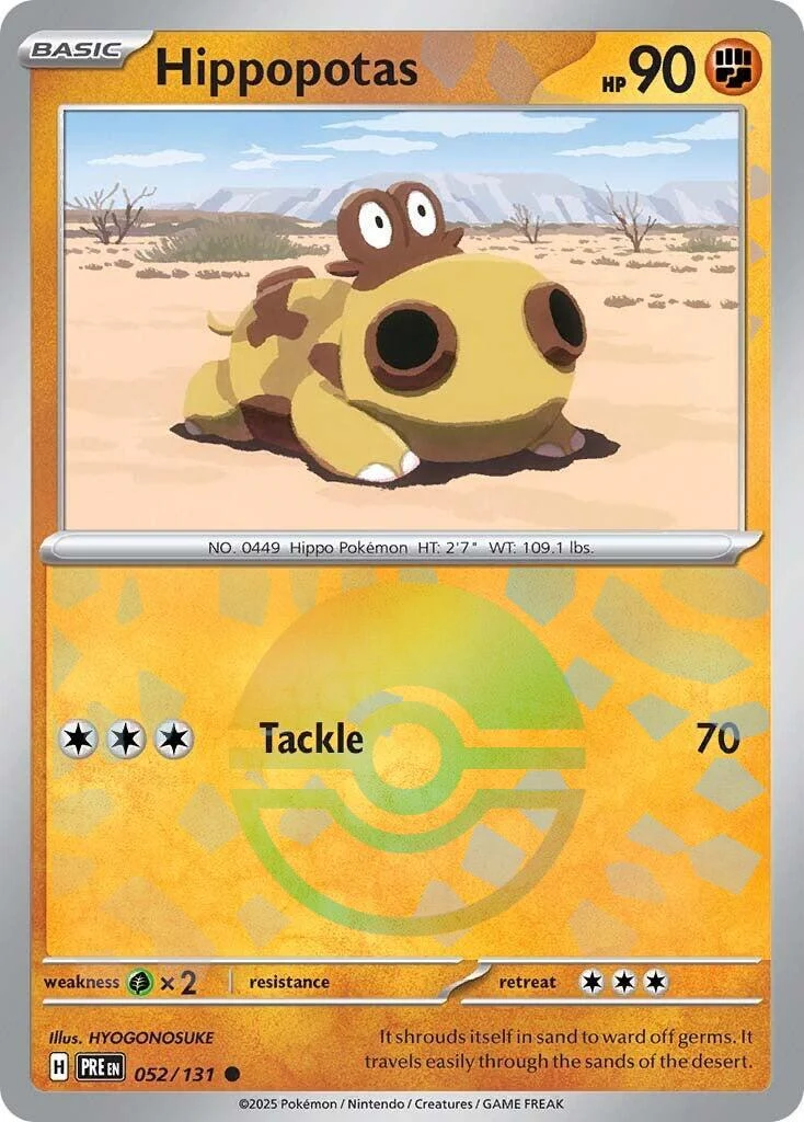 Hippopotas (Poke Ball Pattern) (052/131) (PRE)