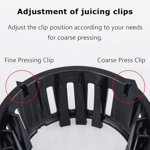 Spremiagrumi a freddo - Macchina a masticazione lenta, grande scivolo da 200 W per frutta e verdura intera, facile da pulire, ideale per spremere sani