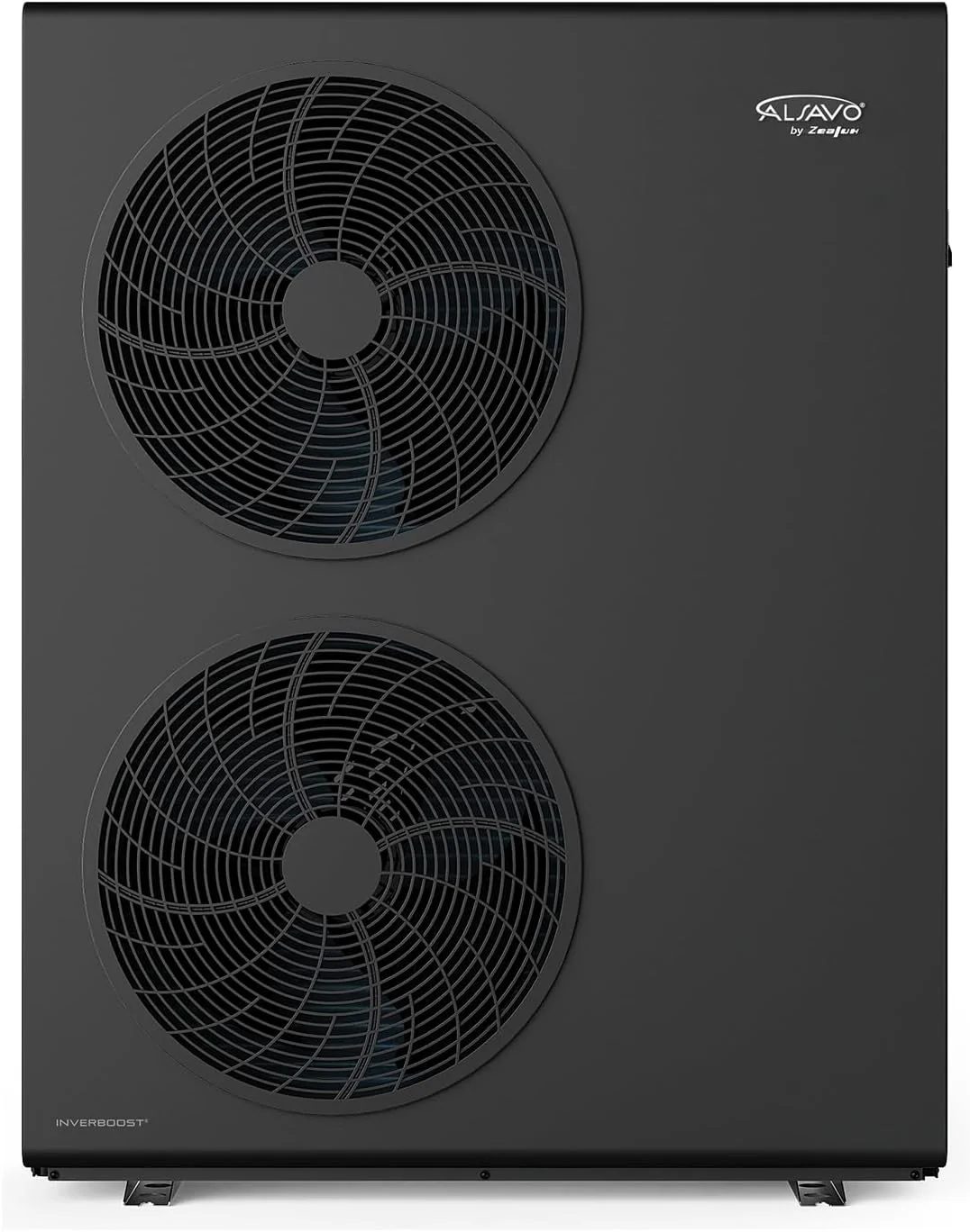 ALSAVO Kompressor, 12 kW, Schwarz, Monoblock Luft Wärmepumpe HEAT EVI, Dreiphasig mit Doppelventilator, A+++ Energieeffizienz