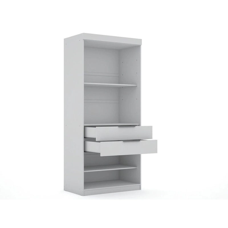 Mulberry 2.0 Modern 3 Sectional 6 Drawer Wardrobe Closet Set of 3