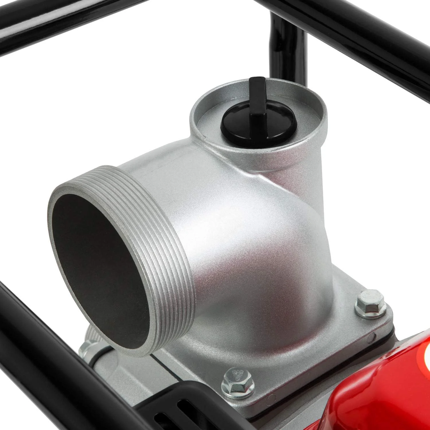 EBERTH 5,5 PK waterpomp met 30.000 l/u en 30 m opvoerhoogte, 2 inch aansluiting, tuin-/vuilwaterpomp met 4-taktmotor en 7 m aanzuighoogte, benzinepomp, trekstarter, metalen voet, handvat