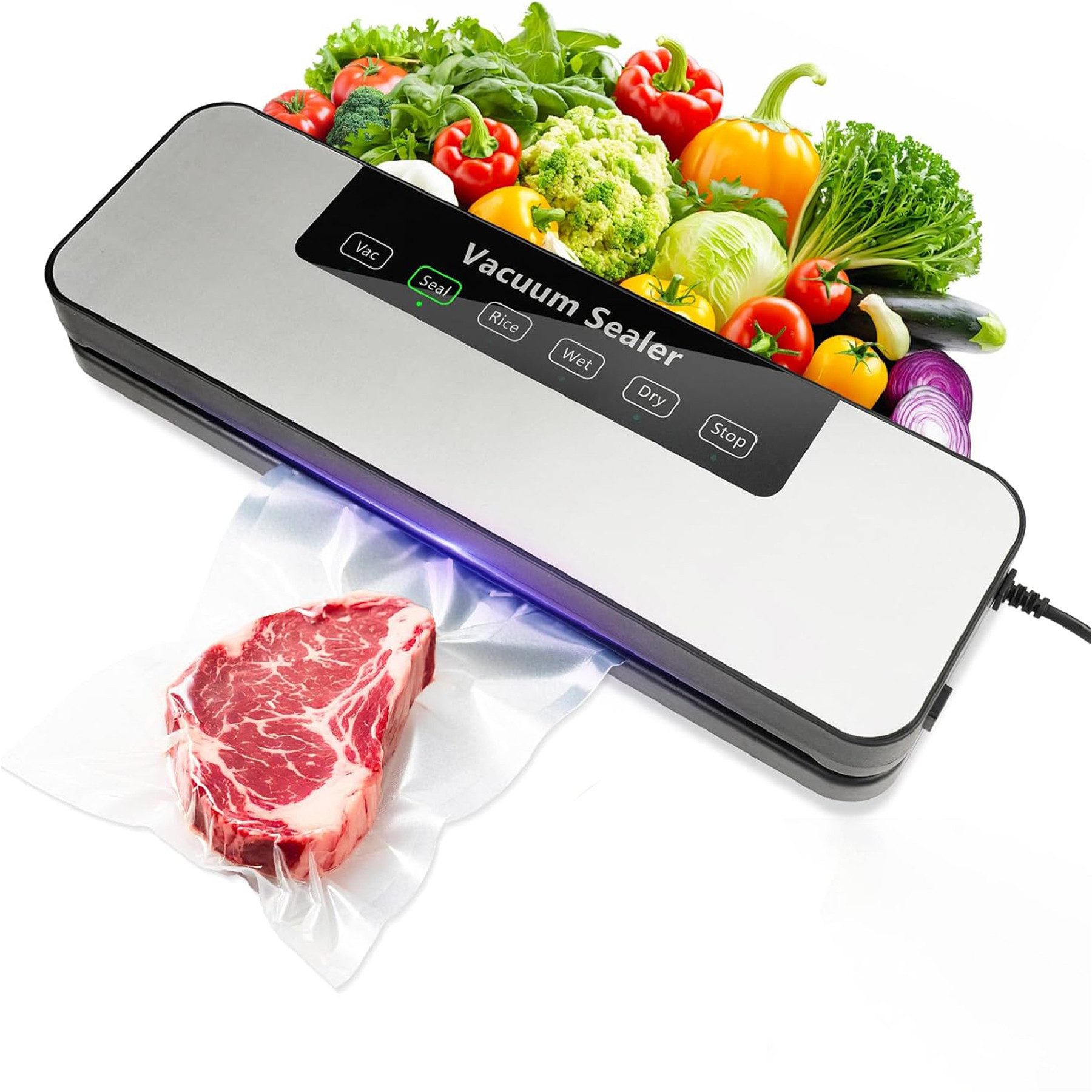 Vakuumierer Automatische Vakuumiergerät für Lebensmittel, All-in-1 Vakuumierer