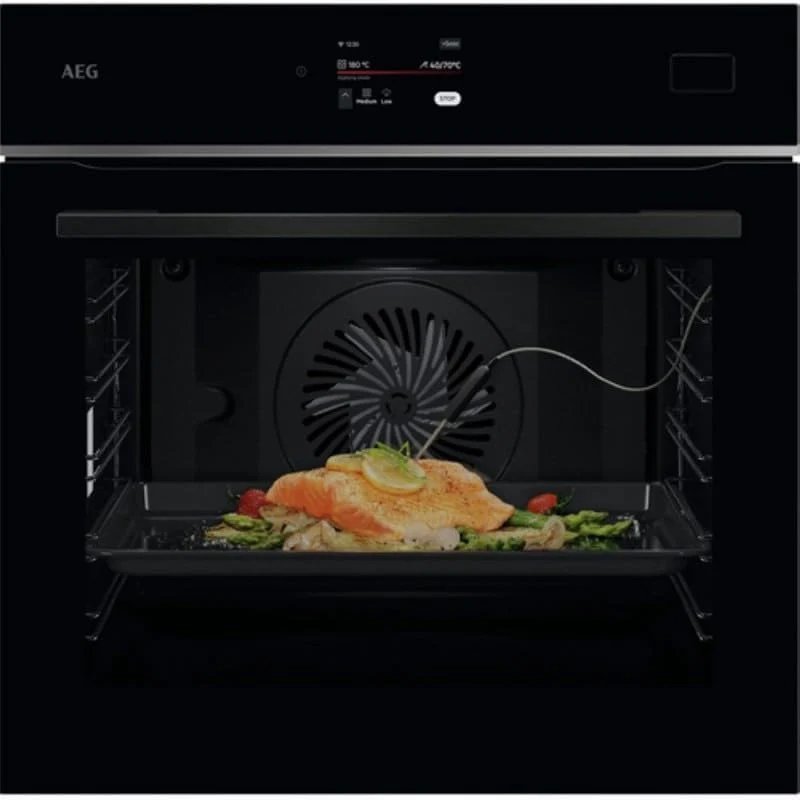 AEG Backofen, 70 l, Schwarz, TB8SB73ZAB Multifunktionsofen, Dampfreinigung, 25 Funktionen, 119 automatische Programme