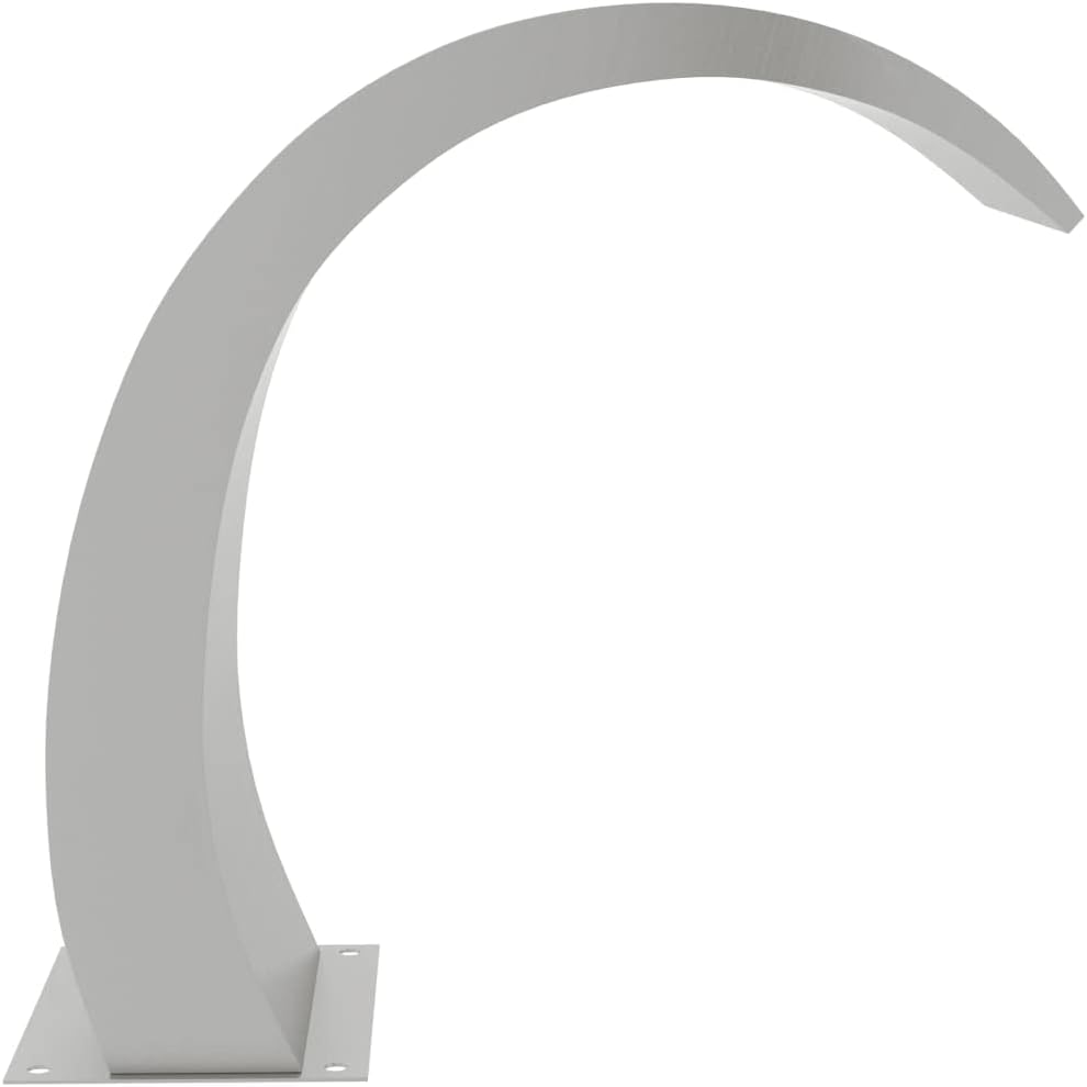 VDXL Zwembadfontein met LED's 22x60x70 cm roestvrij staal 304 - 22 x 60 x 70 cm - Zilver