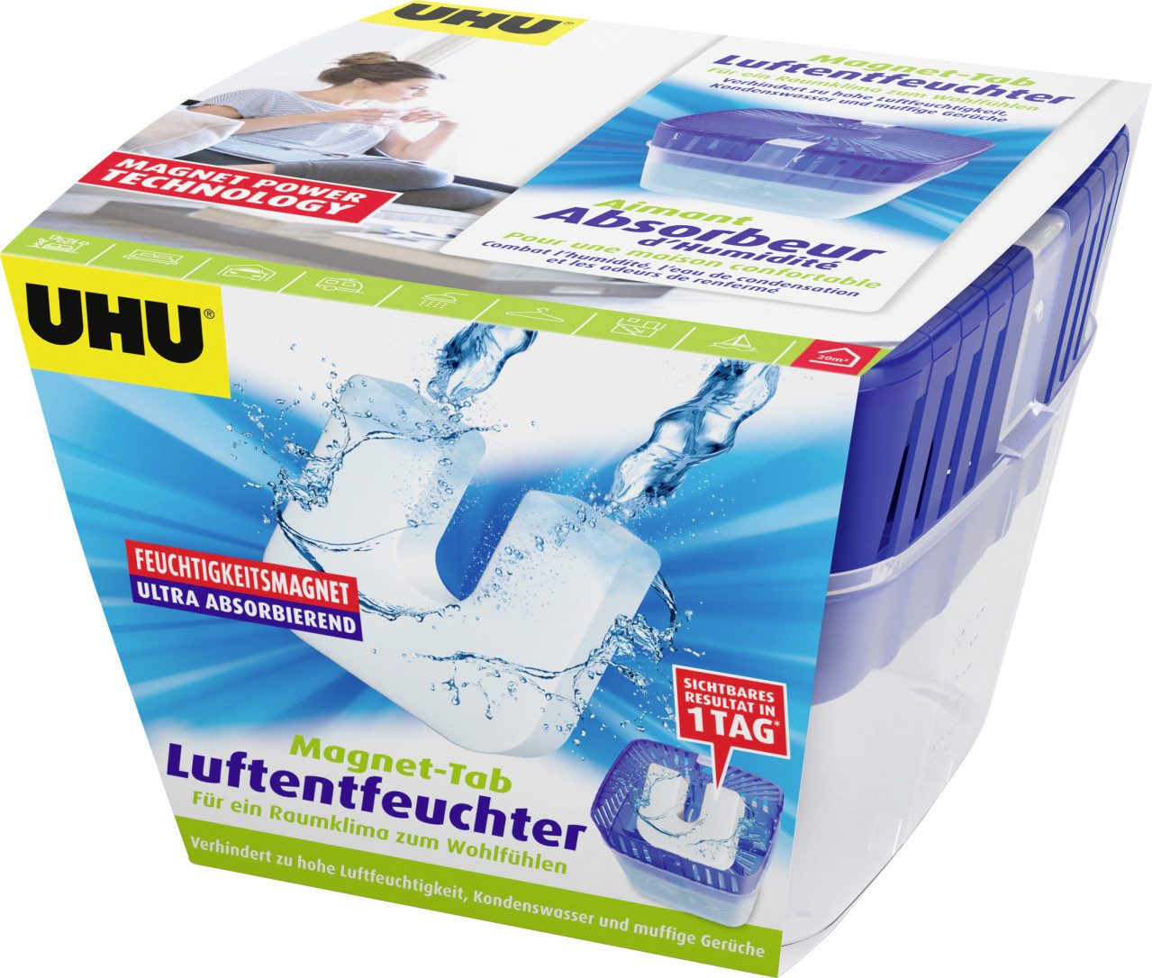 Luftentfeuchter UHU Luftentfeuchter Feuchtigkeitsmagnet Original