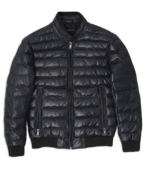 Julio Blac Bomber Puffer Jacket