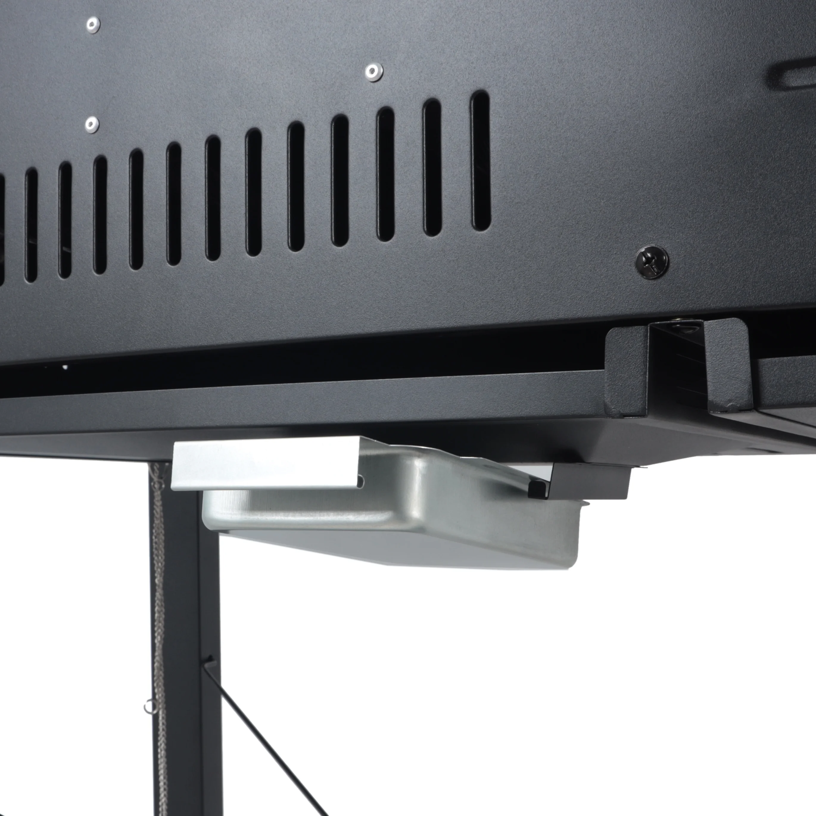 Dual Fuel Gas & Charcoal Combo Grill, Black with Stainless