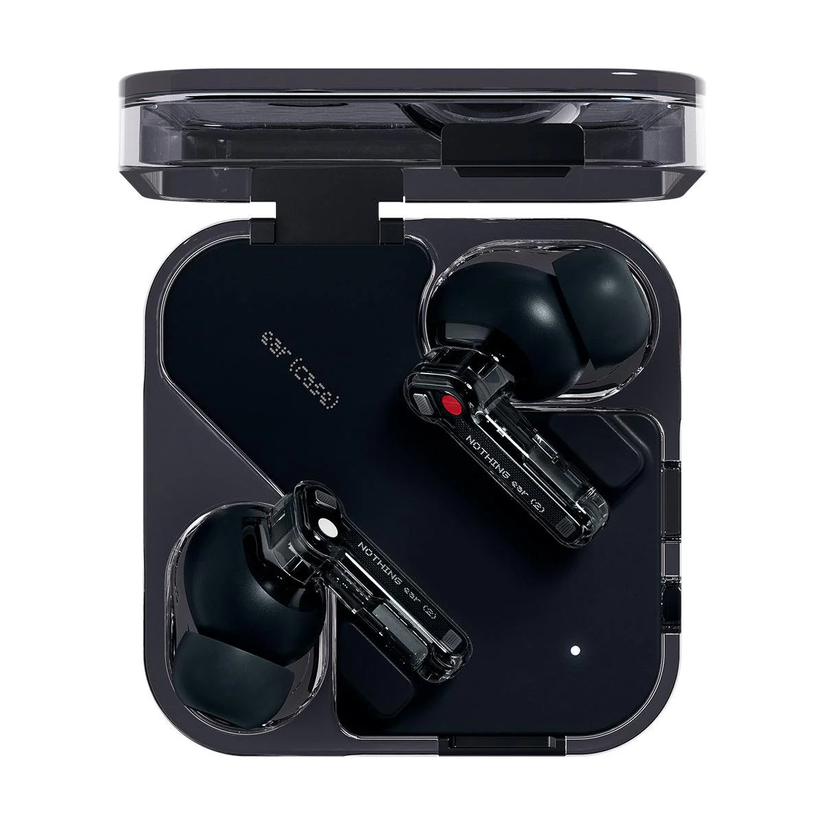 Ear (2) Nero – Auricolari True Wireless con ANC e Audio Hi-Res, Design Trasparente Iconico