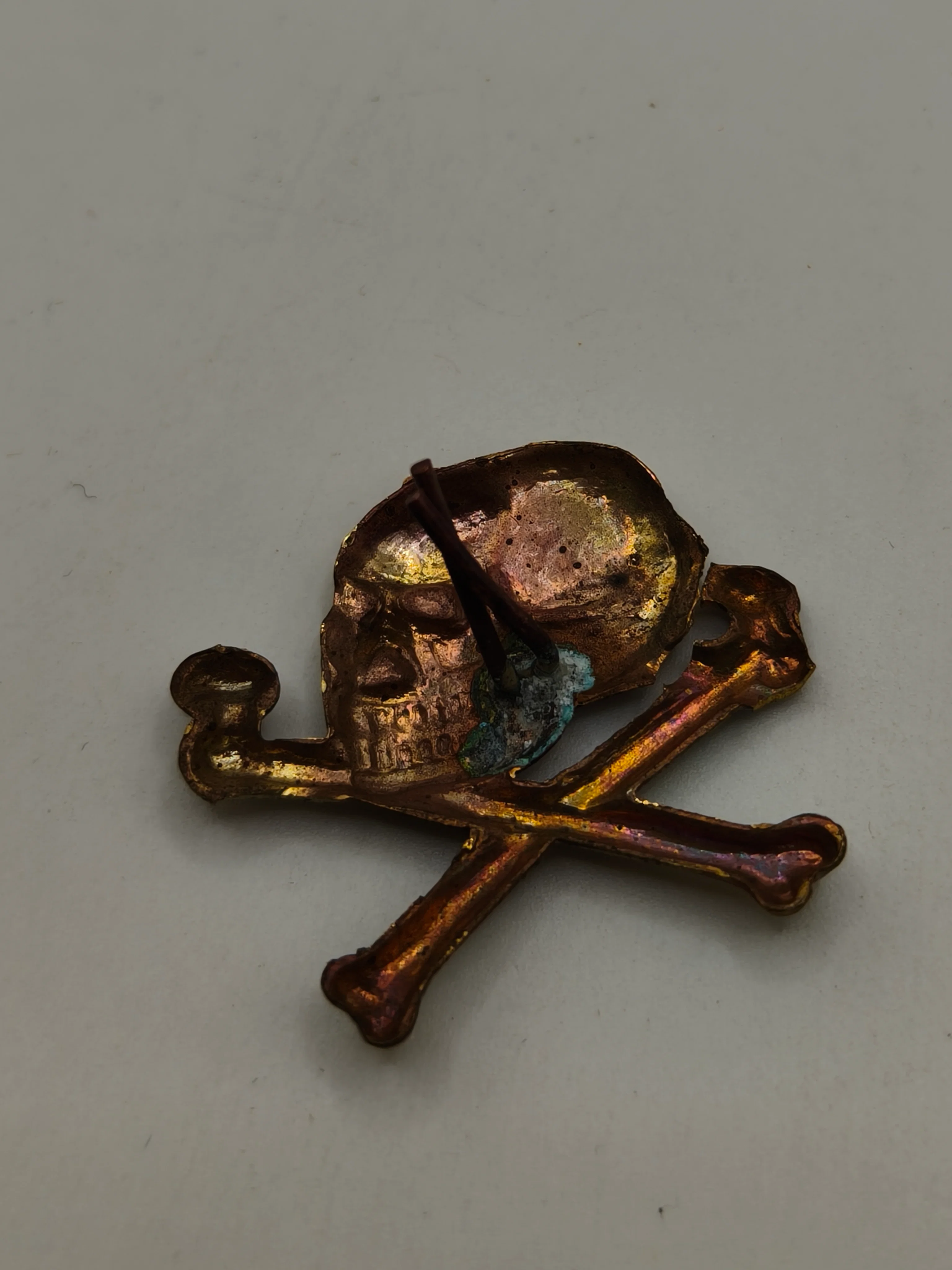 Insignia Calavera Divisi��n Asalto. GUERRA CIVIL ESPA?OLA.