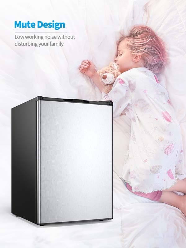 3.0 Cu. Ft Compact Upright Stainless Steel Freezer