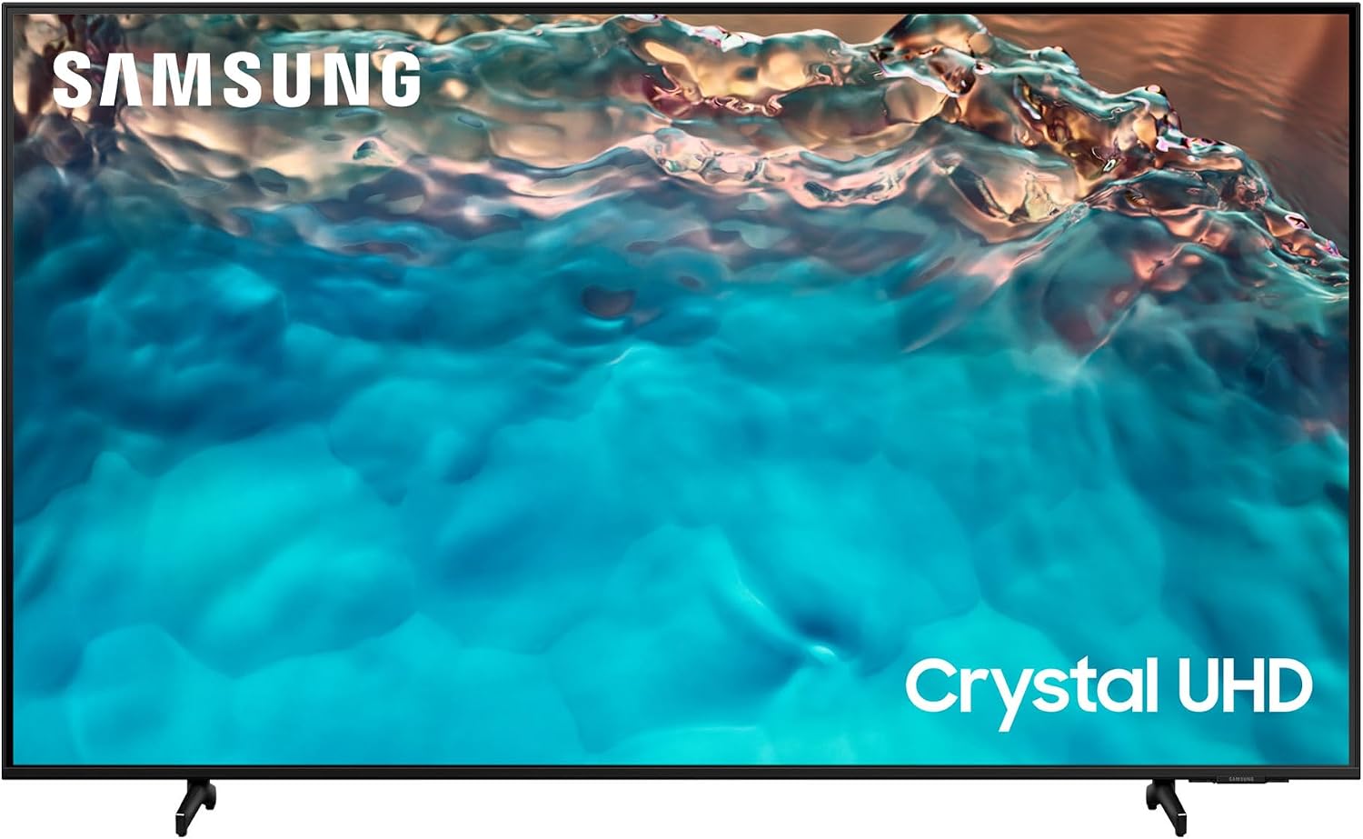 Samsung TV Crystal UHD UE43BU8070UXZT, Smart TV 43' Serie BU8070, Crystal UHD 4K, Alexa e Google Assistant integrati, Black, 2022, DVB-T2
