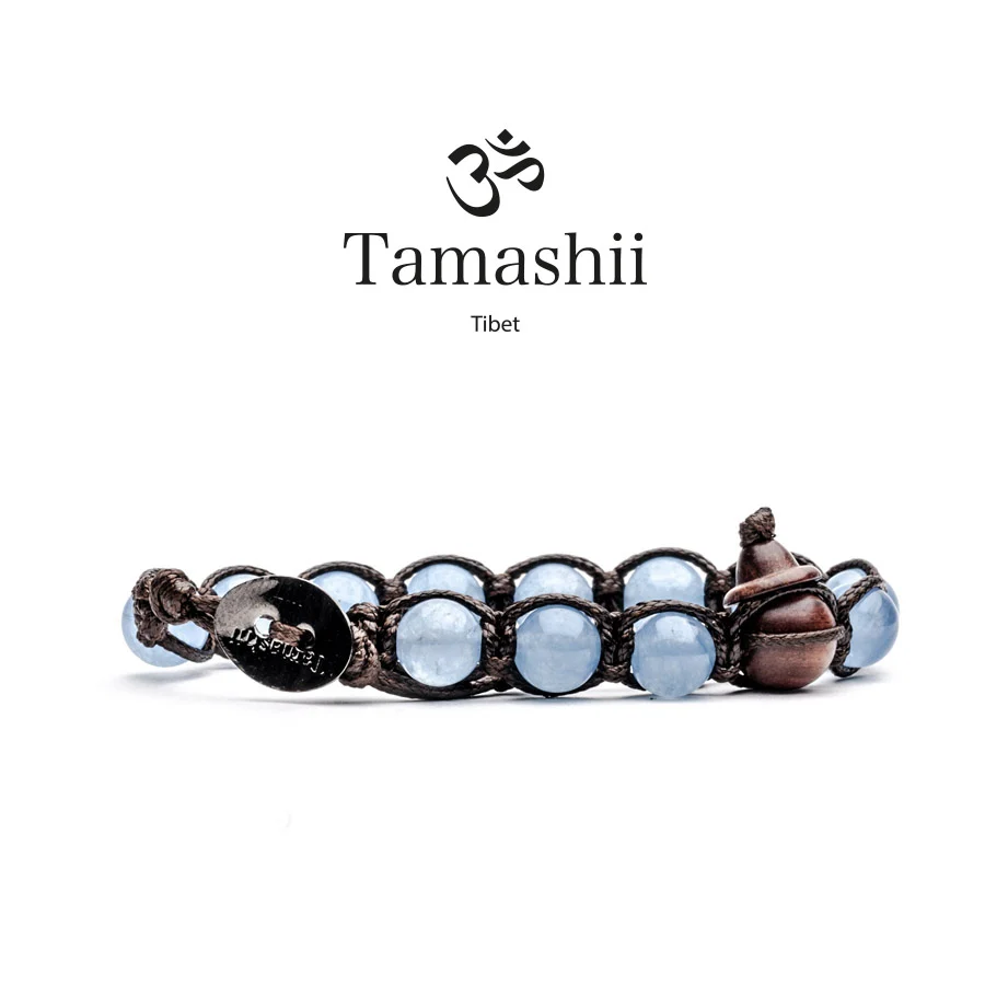 Bracciale Tamashii in agata azzurra oceano BHS900-31