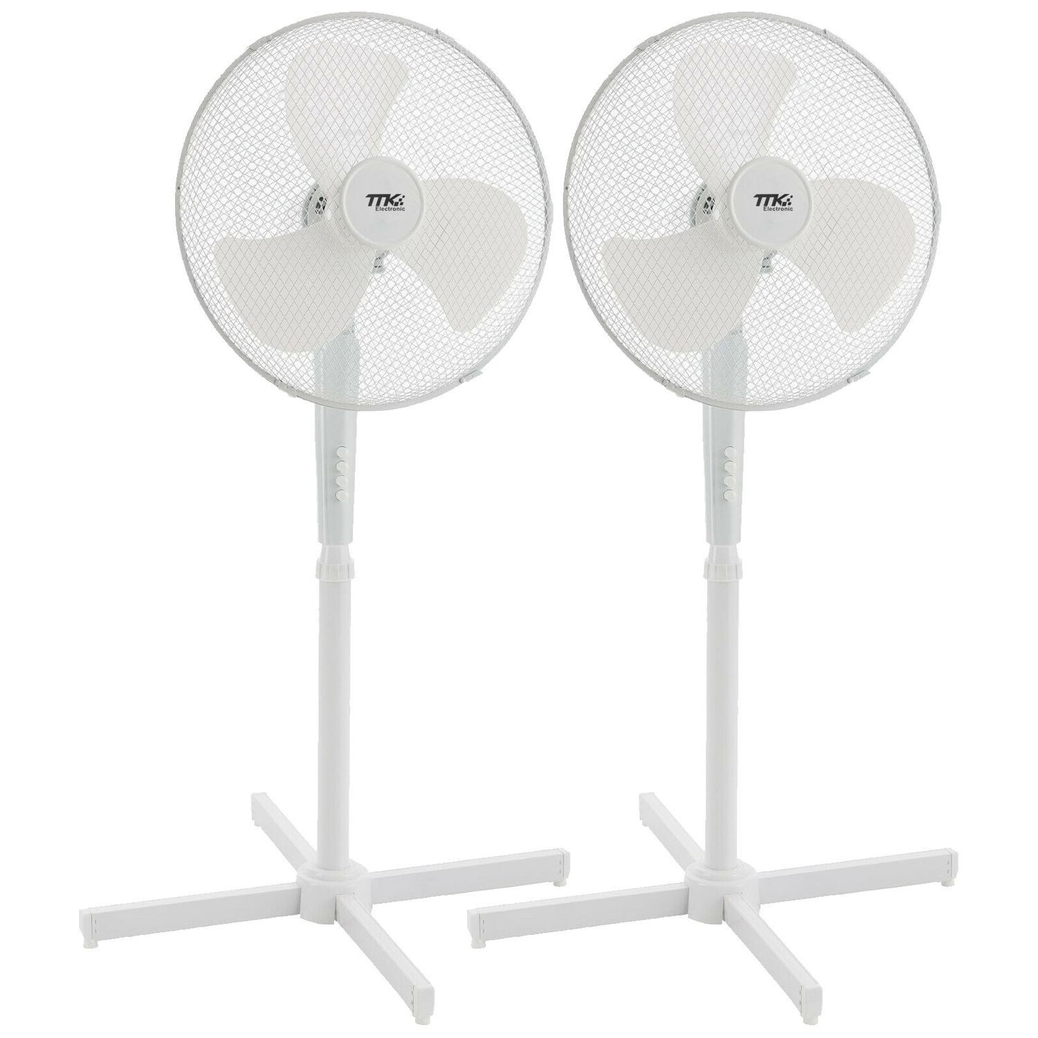 Standventilator 2x Standventilator Ventilator Windmaschine Luftkühler Oszillierend 40W