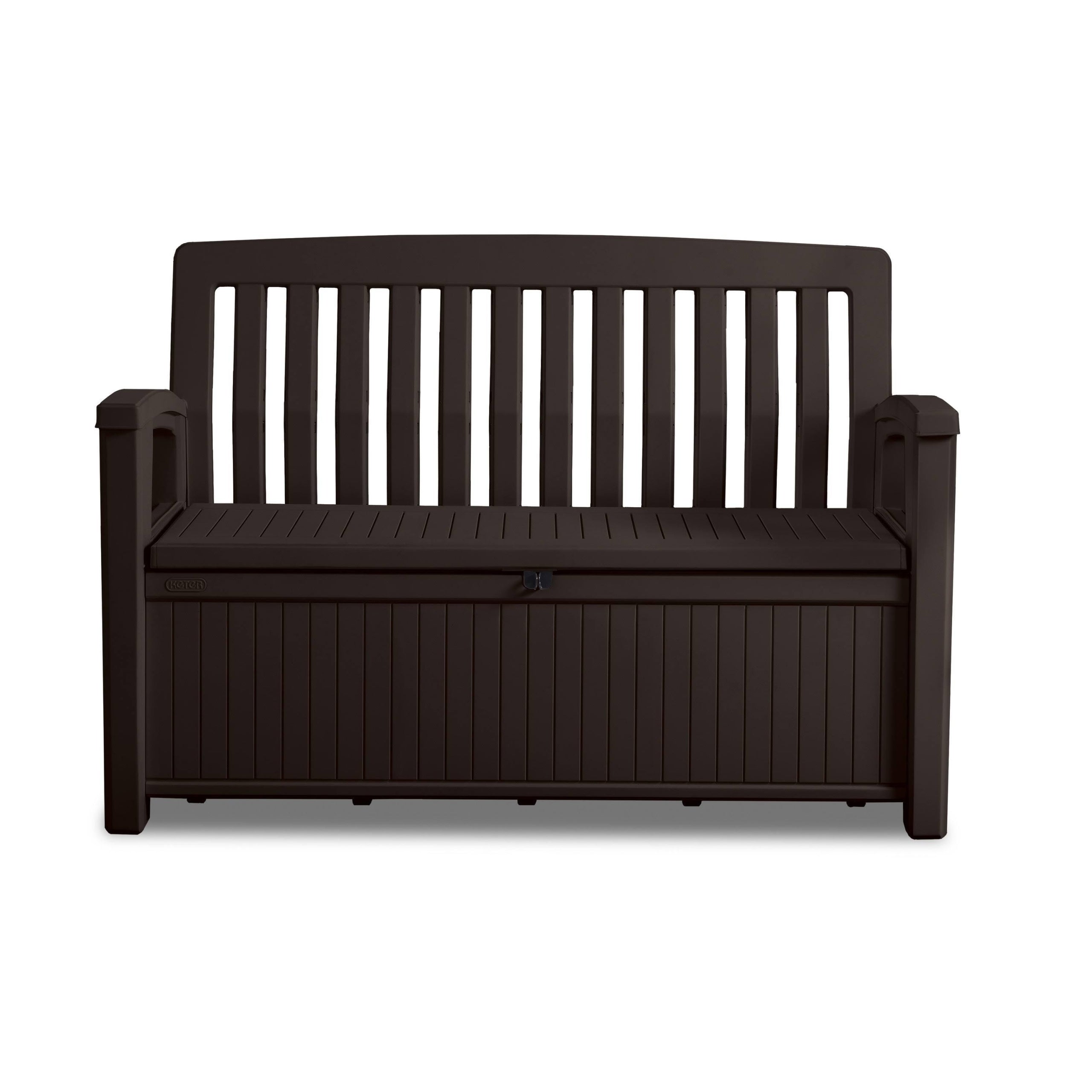60 Gallon Patio Storage Bench &ndash; Brown
