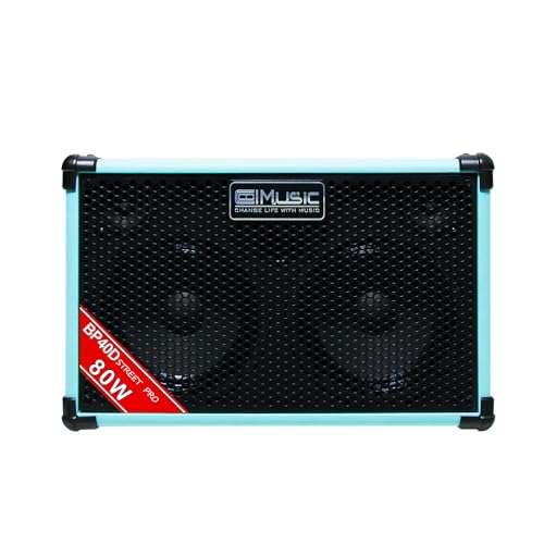 Coolmusic BP40D 80w Amplificatore per chitarra acustica ricaricabile 6 ingressi : Strumenti Musicali