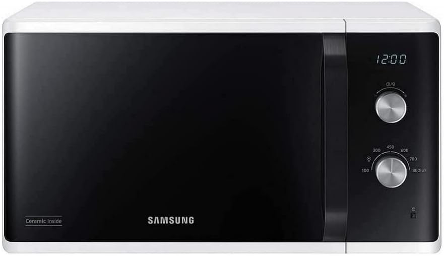 MW3500 Mikrowelle MS23K3614AW/EG / 800 W / 23 L Garraum / 48, 9 cm Breite / Kratzfester Keramik-Emaille-Innenraum / 6 Leistungsstufen / Wei