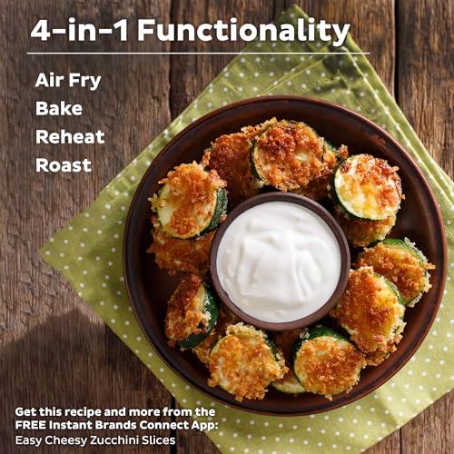 Instant Pot Vortex 6QT XL Air Fryer, 4 in 1 Functions that Crisps, Roasts, Reheats, Bakes for Quick Easy Meals, 100  In App Recipes, is Dishwasher Safe, from the Makers of Instant Pot, Black : Home & Kitchen