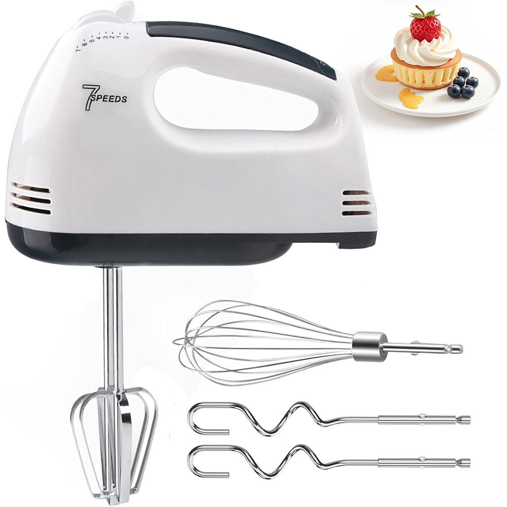 Handmixer Handgemachter Mischer-Elektromischer, 7-Speed-Mixer mit 5 Mixer