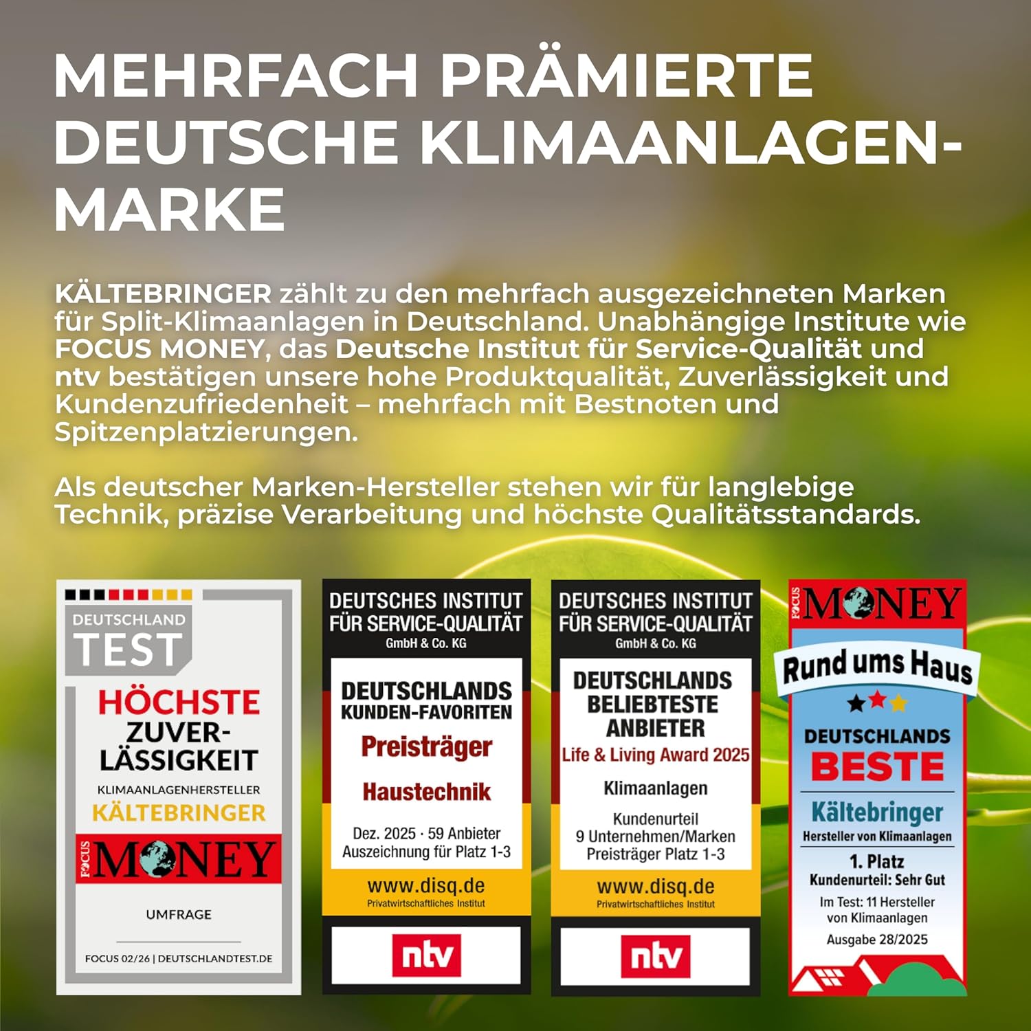 Kältebringer Multisplit Klimaanlage 3 Innengeräte - 27000 BTU - 7,9 kW - Inverter Klimagerät mit Heizfunktion, WiFi und App - sehr leise & energiesparend - Kühlen, Heizen, Lüften, Entfeuchten