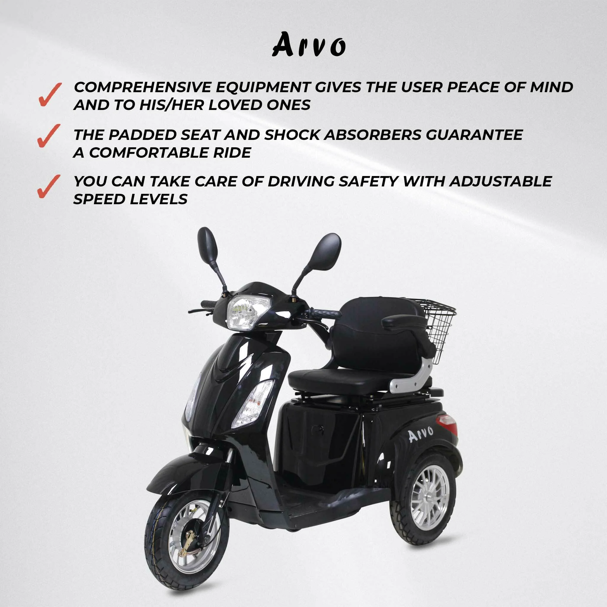 Arvo Seniorenmobil P300 Schwarz