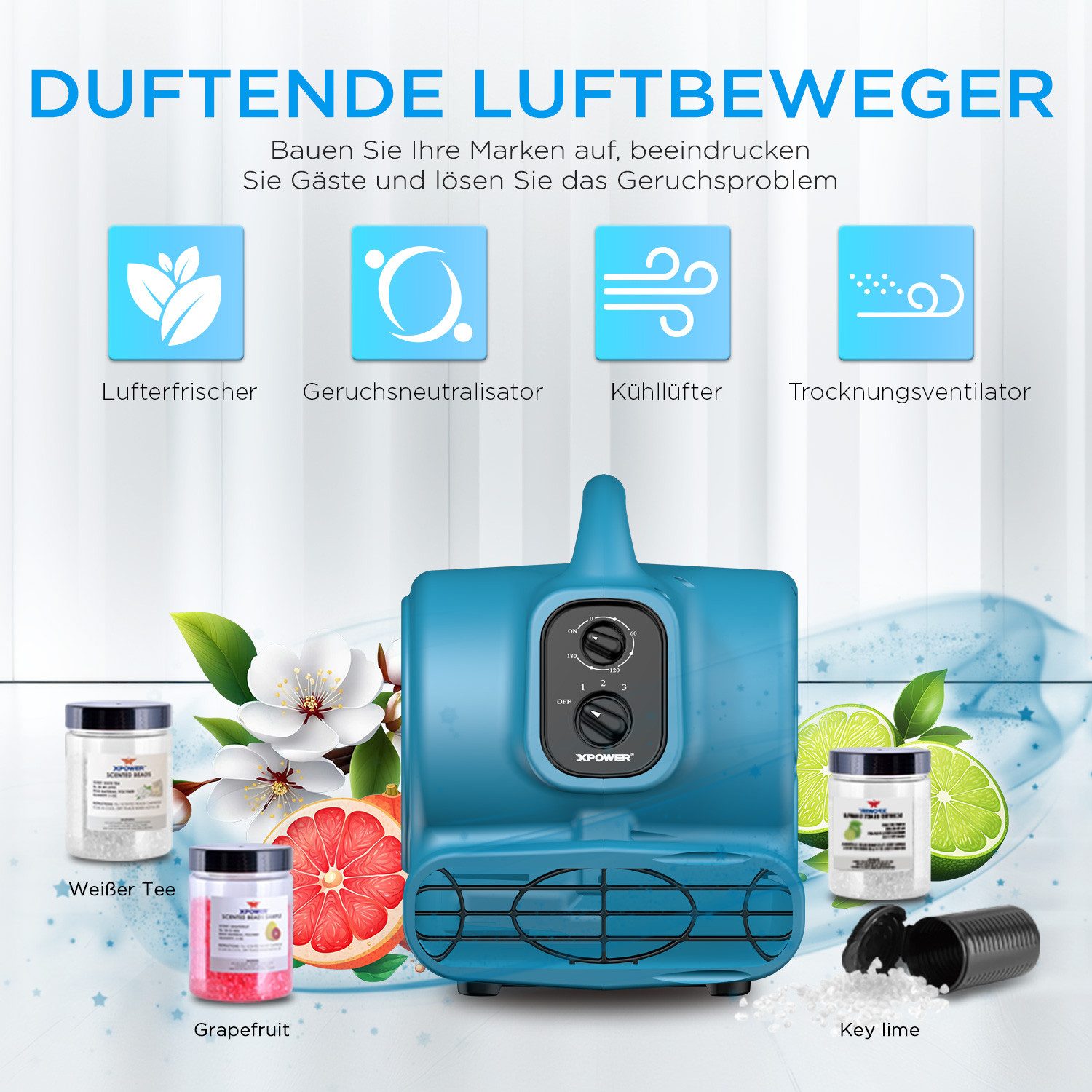 Bodenventilator Bodenventilator Gebläse Duftluftdiffusor Bodenbläser Bodentrockner