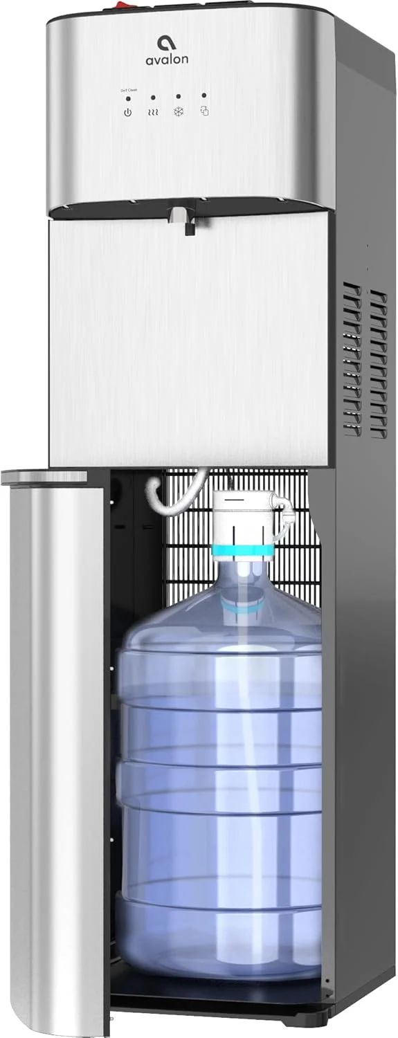 Zelfreinigende waterkoeler met beperkte oplage - 3 temperatuurinstellingen - warm, koud en kamerwater, duurzame roestvrijstalen constructie, bodemvulling - UL-gecertificeerd - Avalon