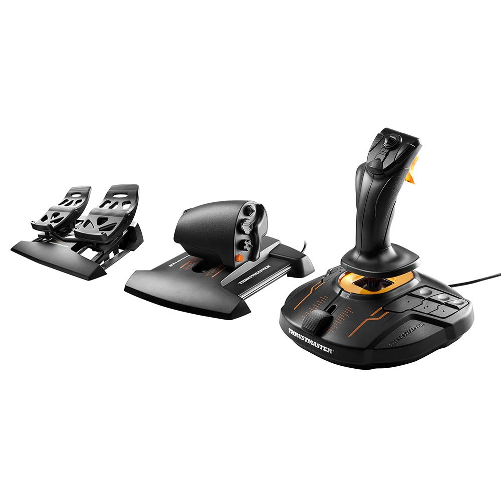 Thrustmaster T16000M FCS Flight Pack Joystick Schubhebel und Ruder für PC Flugsimulator Präzisionssteuerung