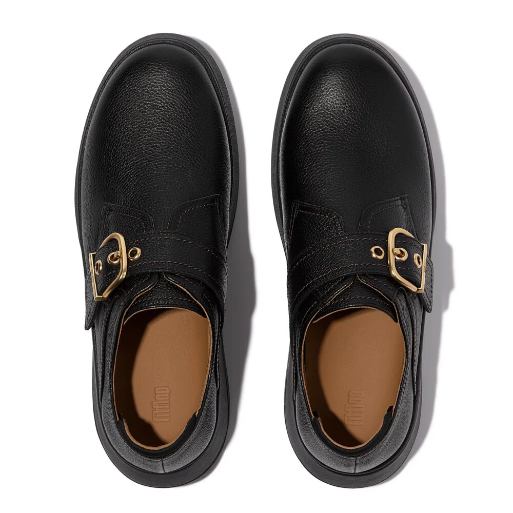FitFlop F-MODE Leather Monk Strap Schuhe