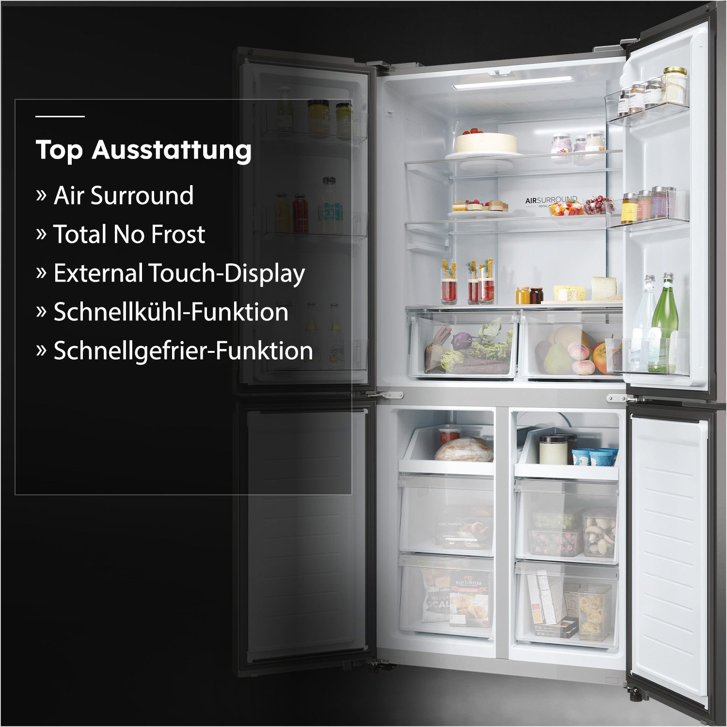Kühl-/Gefrierkombination HCR3818ENMD