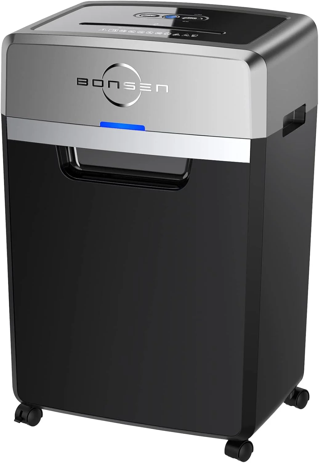 Heavy Duty Paper Shredder, 24-Sheet Cross-Cut Shredder, 40-Min Continuous Running Time, Commercial Grade Shredder for Office, 9-Gallon Big Basket, 55dB Super Quiet, P-4 High Security (S3105)