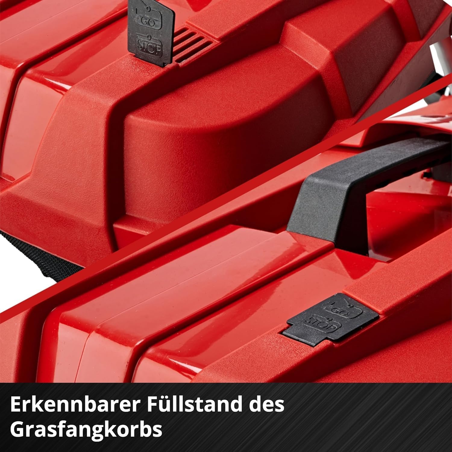 Einhell Akku-Rasenmher GE-CM 18/33 Li-Solo Power X-Change (18 V, 33 cm Schnittbreite, bis 200 m, Brushless, 30L Grasfangkorb, 25-65 mm Schnitthhe, ohne Akku)