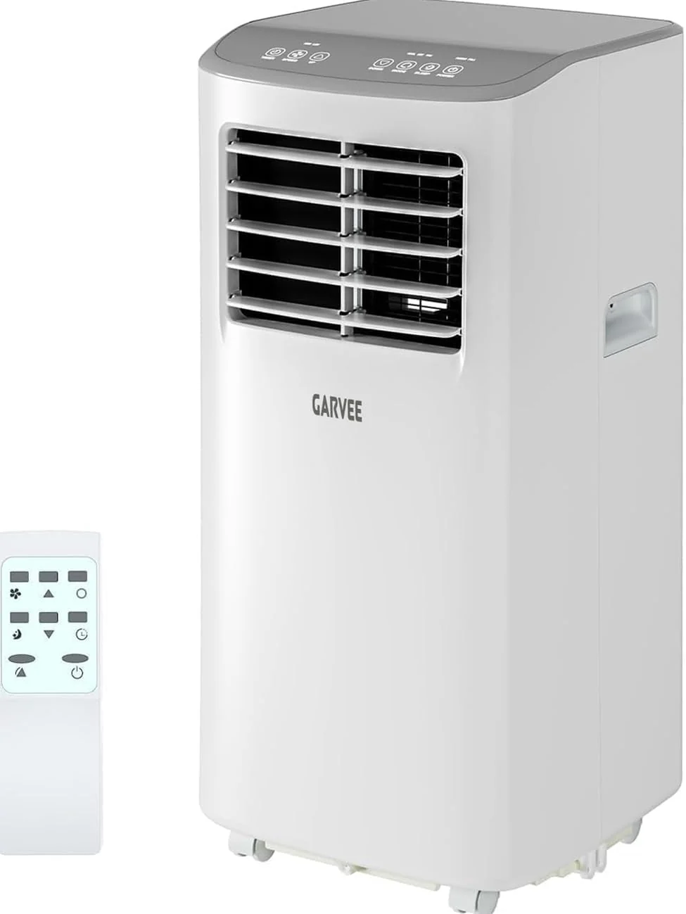 Garvee Mobiles Klimagerät, Weiß/Grau, 3-in-1 Portable Air Conditioner, Sleep Mode, 24H Timer & Window Kit