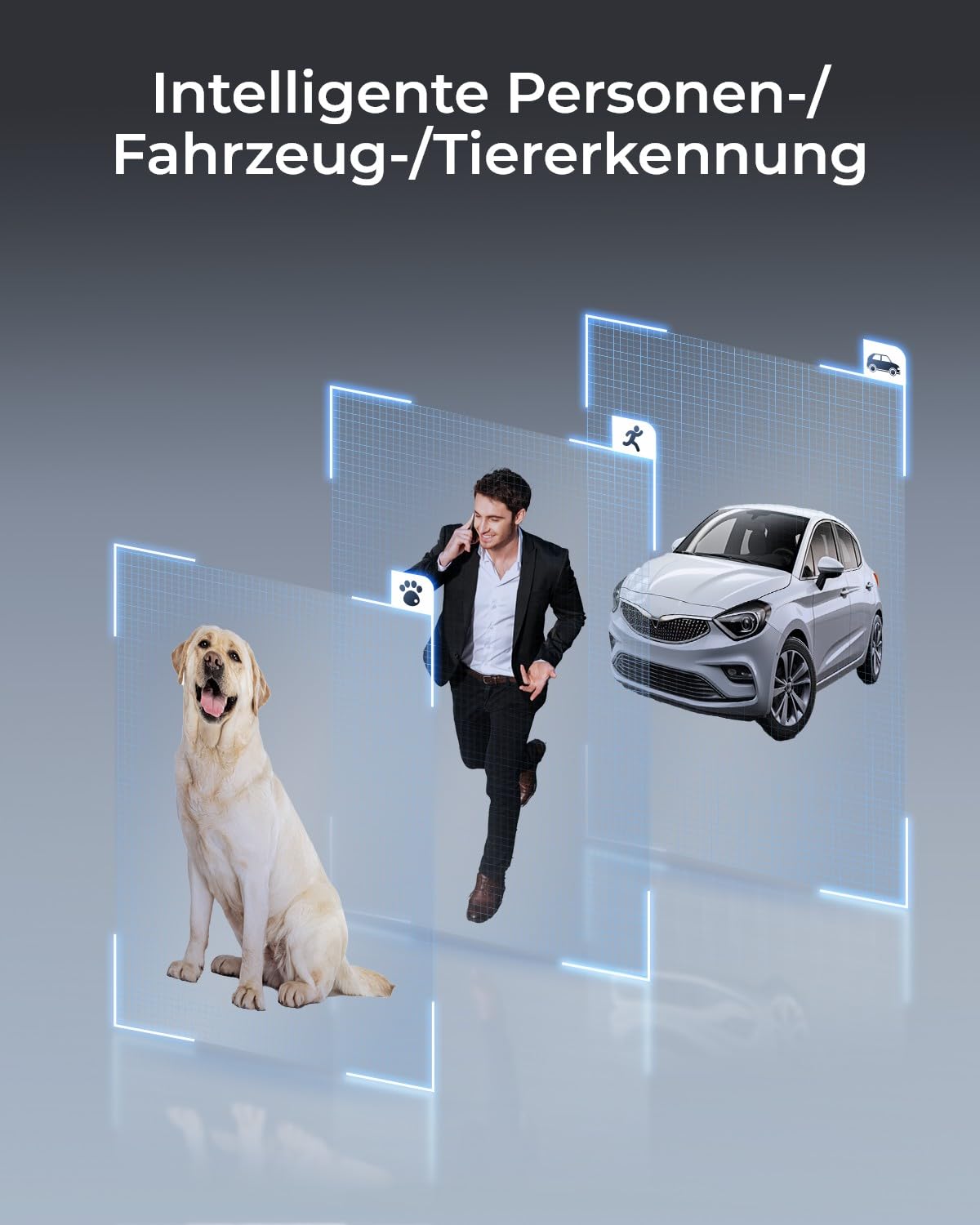 4K PTZ Überwachungskamera außen RLC-823S2 8MP PoE 16x 3D-Zoom 360° Schwenken 90° Neigen Auto-Tracking Nachtsicht 2-Wege-Audio