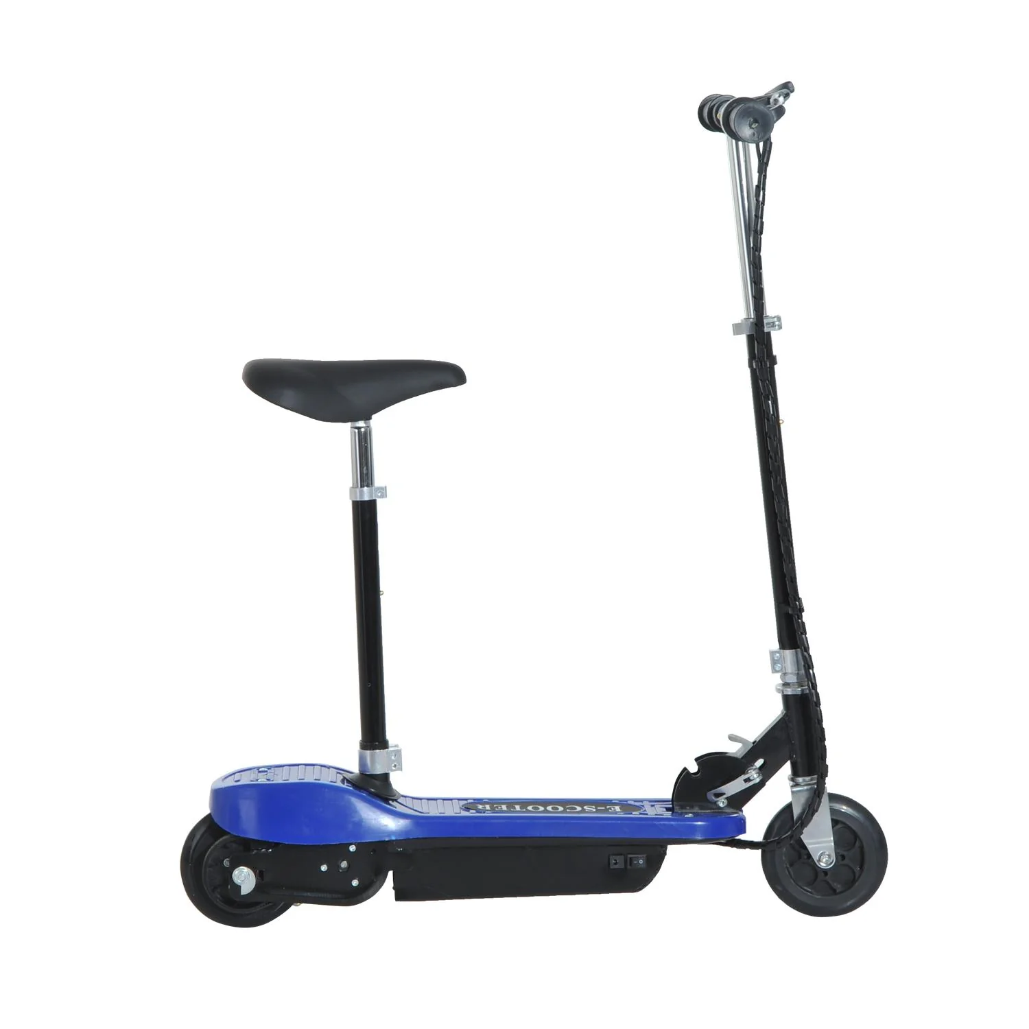 Monopattino Elettrico per Bambini 120W Pieghevole con Sella Blu