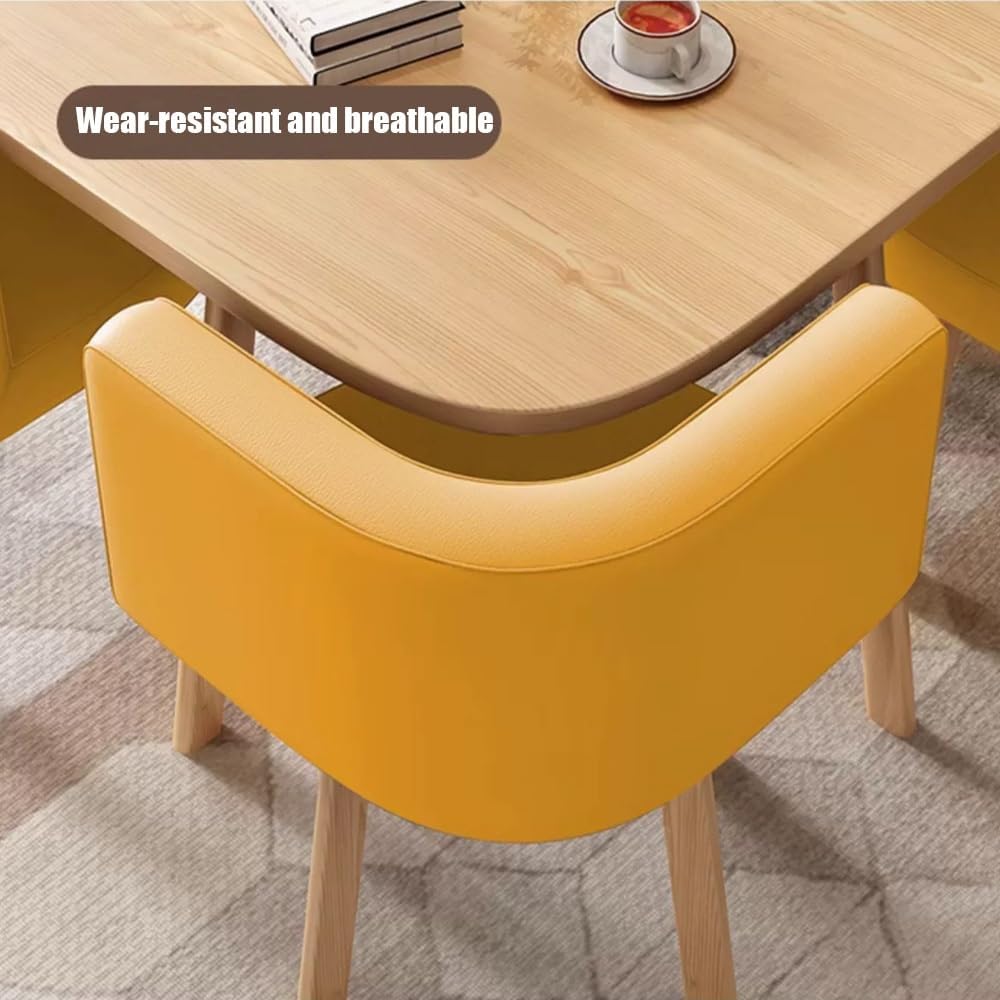 Set di tavolo da pranzo salvaspazio con 4 sedie, moderno, per cucina, colazione, bar e conferenze, facile da montare, per piccoli spazi, ideale per casa, caffetteria, ufficio (grigio)