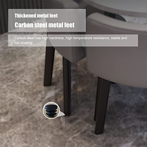 Set tavolo rotondo e sedia per negoziazione aziendale ufficio reception 80 cm tavolo con 4 sedie per casa, camera da letto, balcone, biblioteca, salotto, caffetteria, sedili in pelle : Casa e cucina