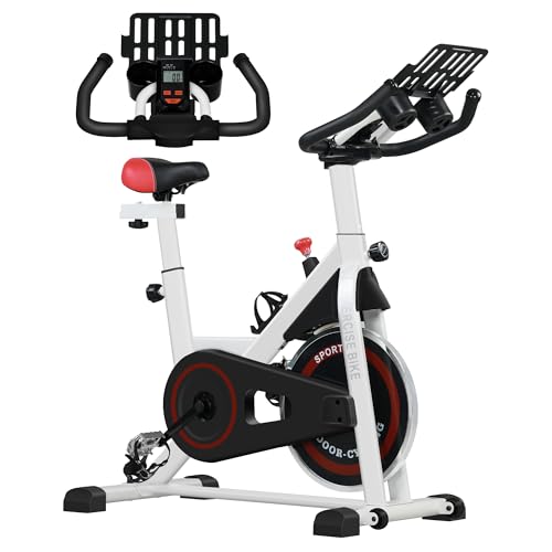 HOMCOM Cyclette cyclette regolabile portabicchieri
