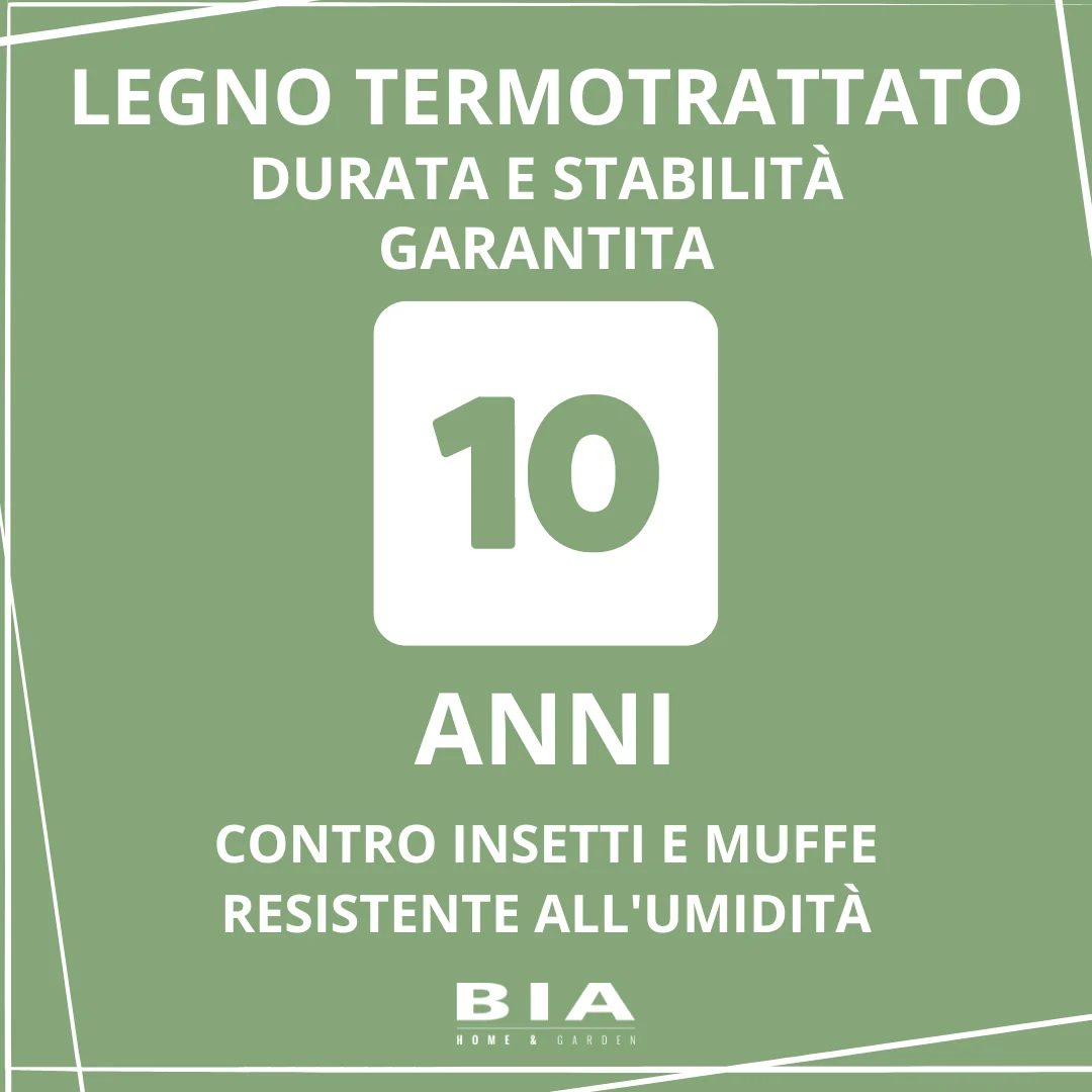Pergola per Auto in Legno Termotrattato 3 x 5 m