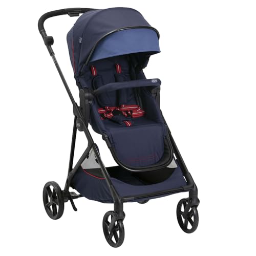 Chicco Passeggino Seety, Passeggino Leggero e Compatto Da 0 Mesi a 4 Anni, Portata Max 22kg, Passeggino Pieghevole, Schienale Reclinable, Chiusura Automatica in 1 Gesto, Capotte Parasole e Parapioggia : Prima infanzia