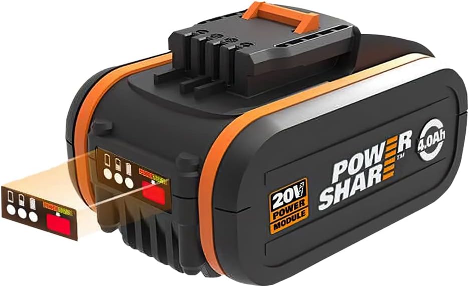 WORX WG743E Akku-Rasenmäher 40V – Profi Rasenmäher mit Mulchfunktion & PowerShare Akku – Rasenmähen ohne Kabel – Ideal für Gärten bis zu 500m²