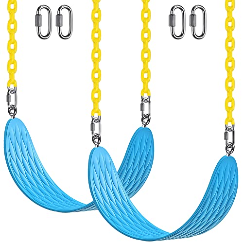 Benelabel 2pz Altalena per Bambin, Set di Accessori per Seggiolino per Altalena, con Catena in Metallo Regolabile Lunghezza 180cm per Bambini 1 a 3 Anni/Ragazzi/Adulti, Forma “U”, Fino 600lb, Blu : Giochi e giocattoli
