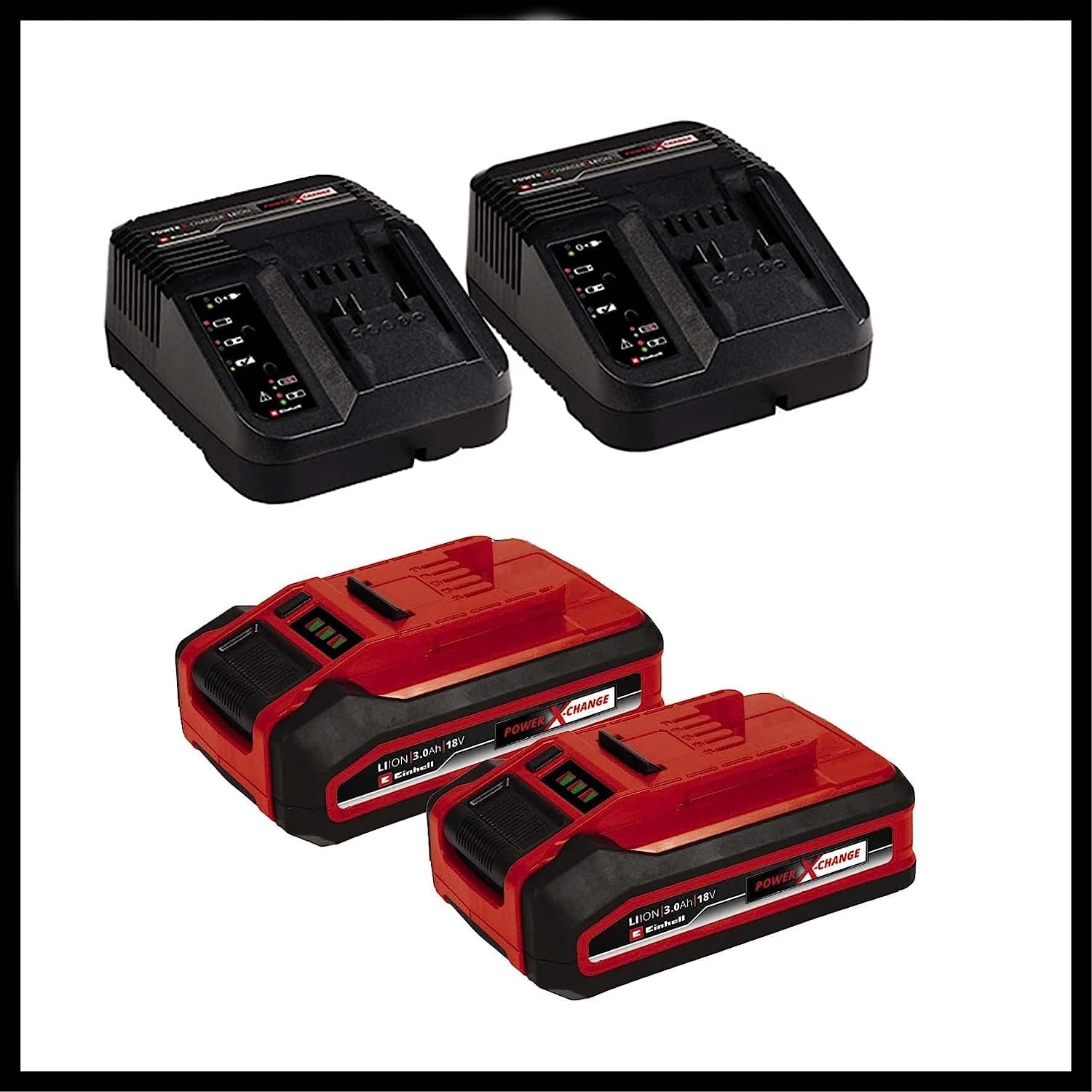 Einhell Akku-Rasenmher GE-CM 36/37 Li-Solo Power X-Change (36 V, 37 cm Schnittbreite, bis 400 m, 45L Grasfangkorb, 25-75 mm Schnitthhe, ohne Akku)