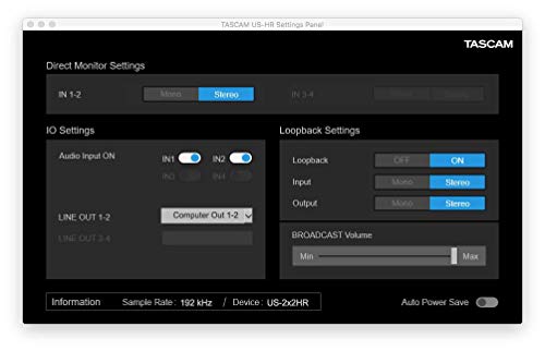 Tascam US2X2HR TASCAM US 2x2HR