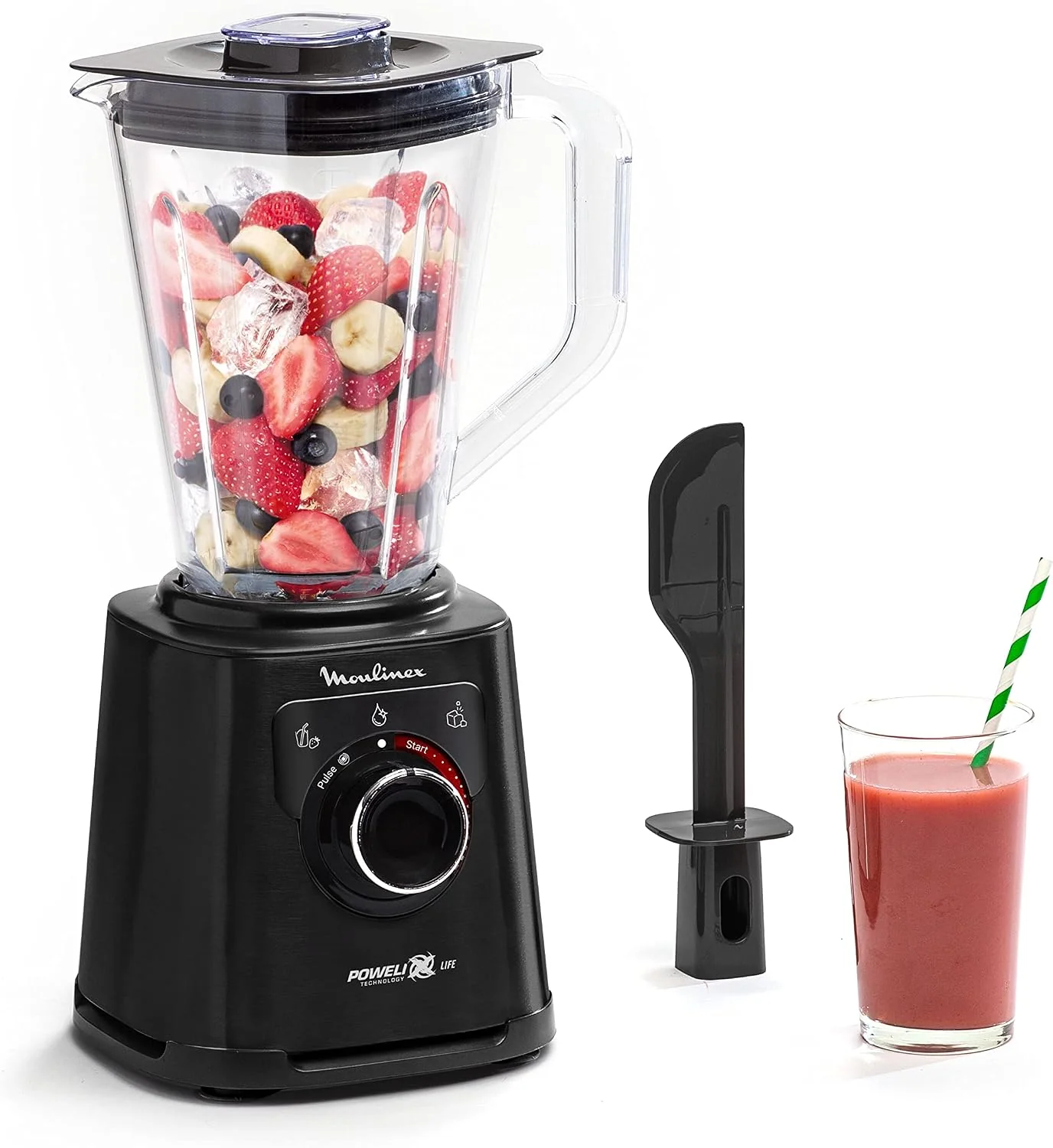 Moulinex Küche Haushalt & Wohnen,Elektrische Küchengeräte,Küchenmaschinen Rührgeräte & Mixer, 1200 W, 1,5 l, Schwarz