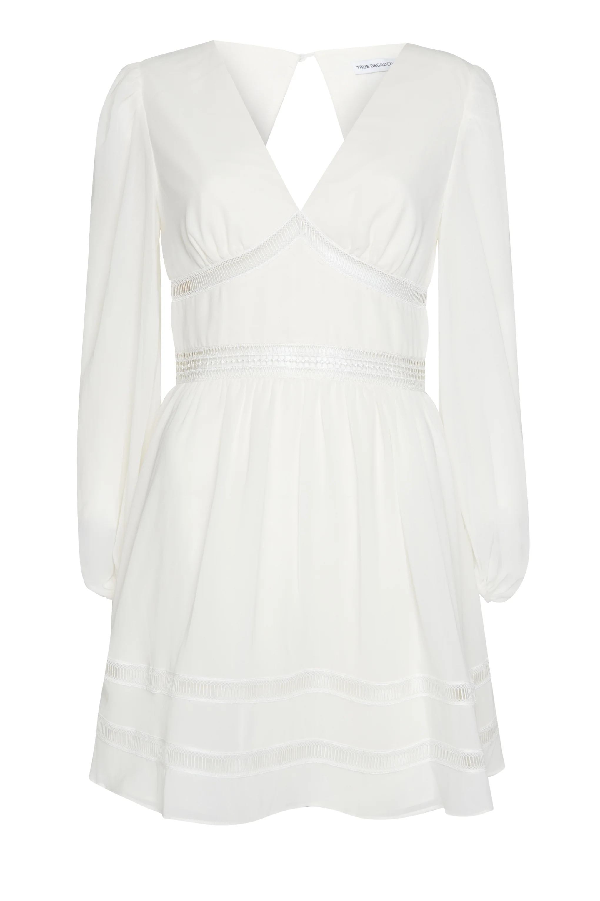 Off White Mini Skater Dress