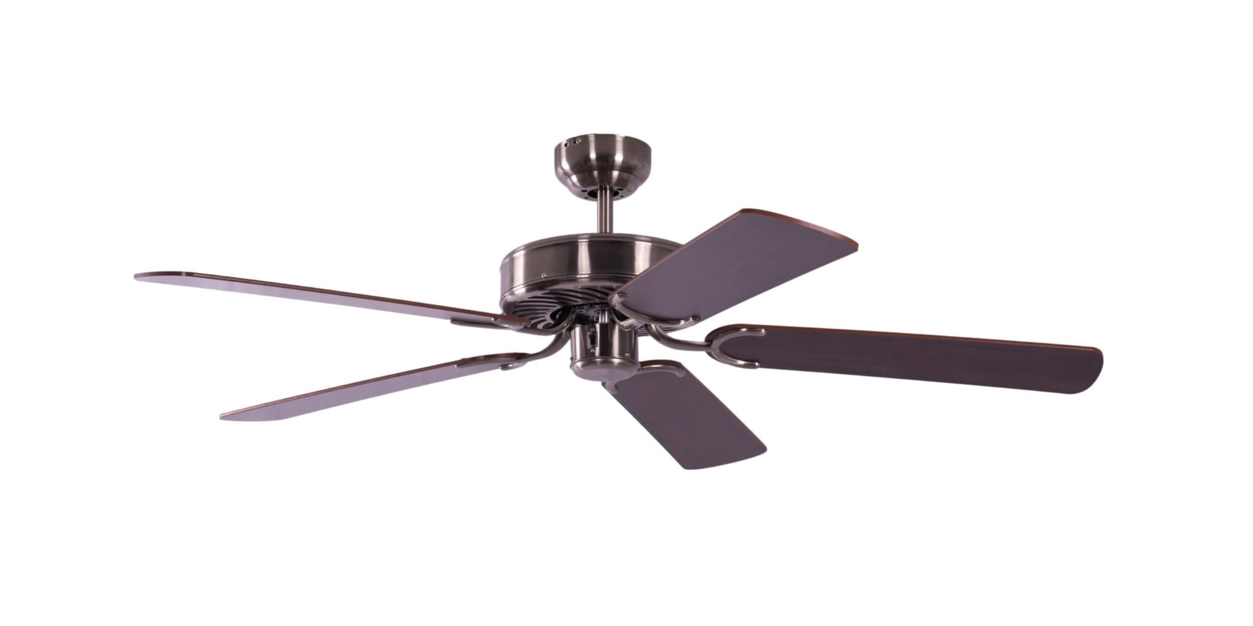 Deckenventilator Deckenventilator Potkuri Silber / Mahagoni