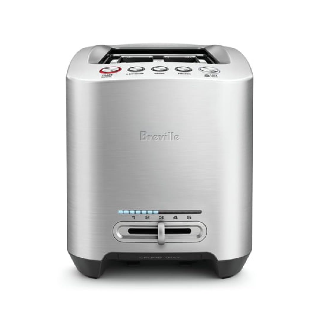 Breville Die-Cast Smart Toaster, 2-Slice, Brushed Stainless Steel