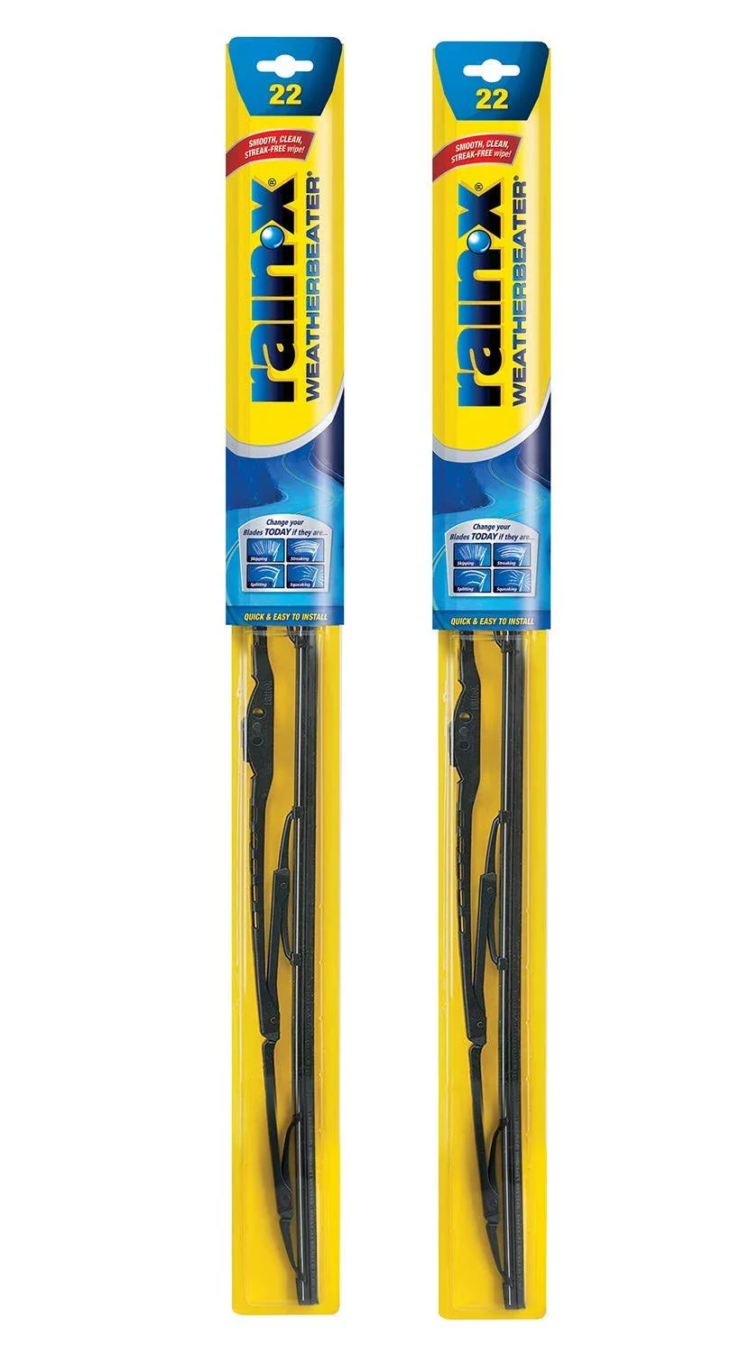 Rain X WeatherBeater Wiper Blades, 22 Inch, 2 Pack &ndash; Streak Free, Smooth Performance