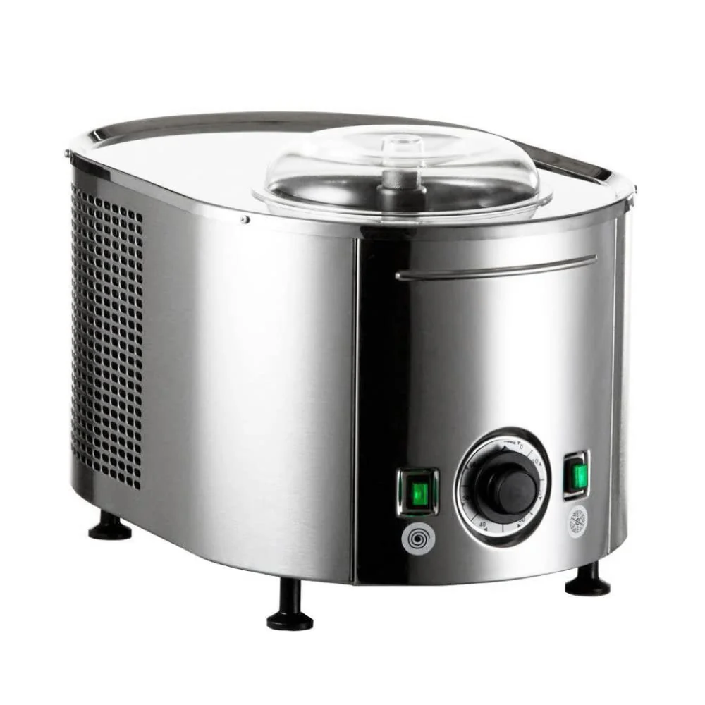 Musso Mini Lussino 4080 macchina per gelato | 0,75 l di gelato in 30 minuti | macchina per gelato italiana per uso domestico | gelato vegano o senza zucchero, sorbetto, granita | facile da usare